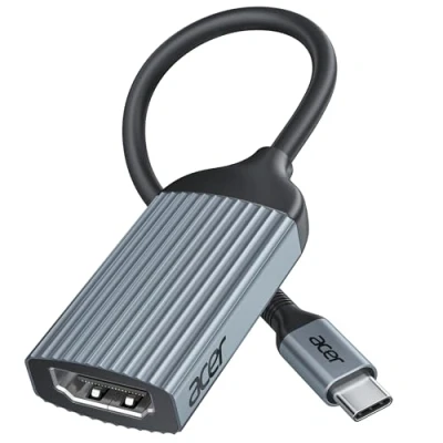 Afbeelding van acer USB C naar HDMI 4K @ 60Hz adapter, type converter (Thunderbolt 3/4) voor monitor, aansluiting, compatibel met MacBook Pro/Air, iPad iPhone 15 Pro, en