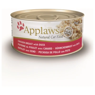 Afbeelding van Applaws Cat Blik Chicken &amp; Duck Kattenvoer 70 g
