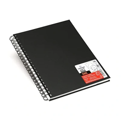 Afbeelding van Tekenboek Canson One 21.6xx27.9cm 80v 100gr spiraal
