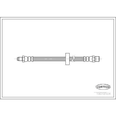 Afbeelding van CORTECO 19018504 Remslang Vooras 360 VOLKSWAGEN: LT 28 35 I Platform / Chassis