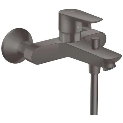 Afbeelding van Hansgrohe Talis E 1 greeps badmengkraan opbouw Brushed Black