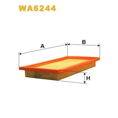 Afbeelding van WIX FILTERS WA6244 Luchtfilter 36 159 298 Filter insert FIAT: Punto I Hatchback, Uno Hatchback