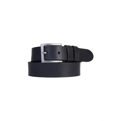 Afbeelding van Petrol Industries Leather Riem, Heren, Maat: 85, Black