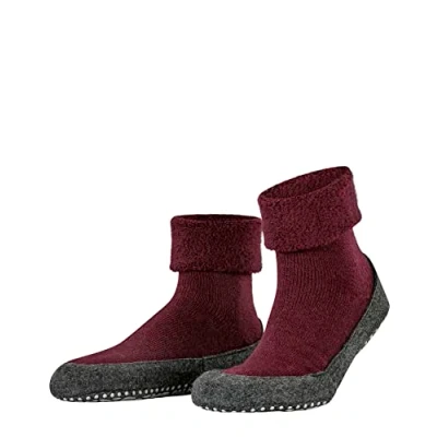 Image de FALKE Cosyshoe M HP laine picots sur la semelle 1 paire, Chaussettes Chaussons Homme, Rouge (Barolo 8596), 43 44