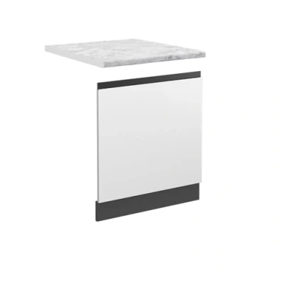 Afbeelding van Vicco Frontpaneel R Line, Wit/Antraciet, 45 cm , WB Marmer