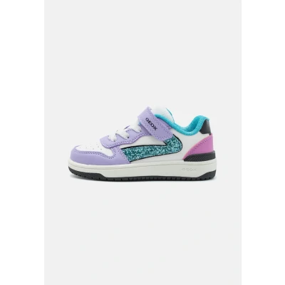 Afbeelding van Geox Washiba GIRL Sneakers laag voor kinderen, Maat: 24, Lilac/turquoise Imitatieleer/ textiel