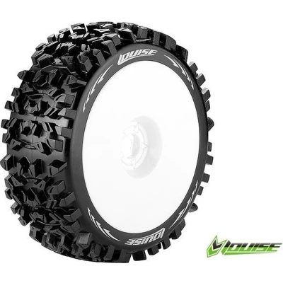 Afbeelding van Louise RC B PIONEER 1 8 Buggy Bandenset Gemonteerd Soft Velgen Wit Zeskant 17mm L T3130SW