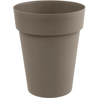 Afbeelding van Bloempot Toscane kunststof taupe D44 x H53 cm 50 liter Bloempotten/plantenpotten