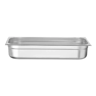 Image de HENDI Bac Gastronorme, GN 1/1, résistance thermique 40 C à 300 C, utilisable dans des fours convection, réfrigérateurs, bain maries, chafing dishes, 14L, 530x325x(H)100mm, inox