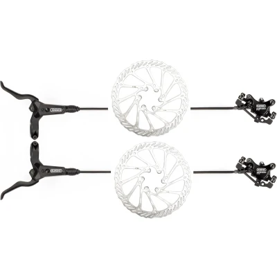 Afbeelding van Elvedes Hp4000 Schijfremset Voor En Achter Zwart/zilver