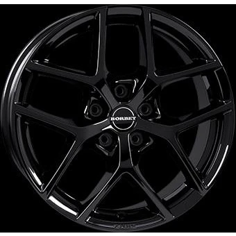 Afbeelding van BORBET 5 gat 17duim 100mm lichtmetalen Velg Y glanzend zwart 497324