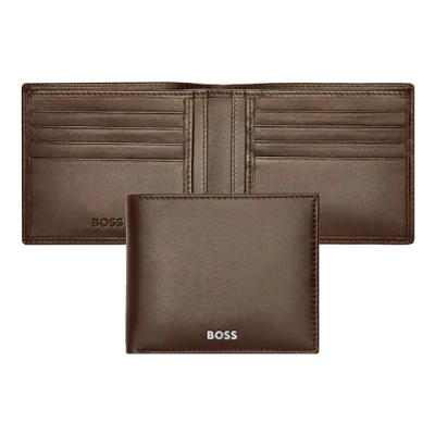 Afbeelding van HUGO BOSS Leren Kaarthoes Classic Smooth Card Case Brown Bruine