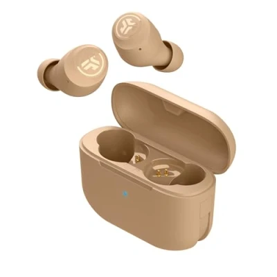 Afbeelding van JLab Go Air Tones+ draadloze hoofdtelefoon met automatische ontsteking en verbinding, touch bediening, meer dan 32 uur Bluetooth weergave, EQ3 geluid dubbele natuurlijke aardkleur