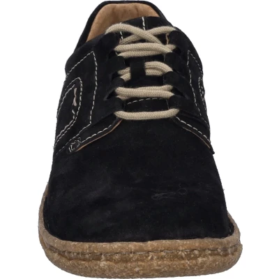 Afbeelding van Josef Seibel Neele Sportieve veterschoenen, Dames, Maat: 43, Schwarz Leer