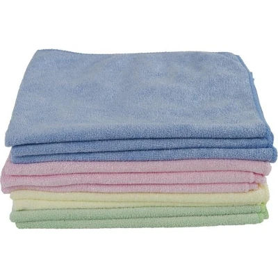 Afbeelding van Microvezeldoek gebreid ca. 240 grams set à 10 stuks 40x38 cm assorti kleur