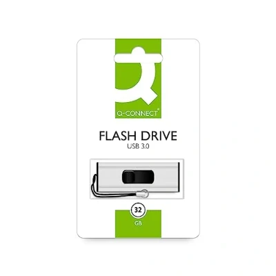 Afbeelding van Q Connect USB Stick Flash Drive 3.0 (32 GB, A, 3.0), stick, Wit