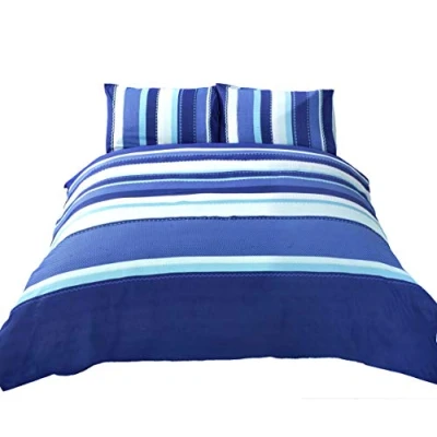 Afbeelding van Dekbedovertrek Detroit blauw / 1 persoons
