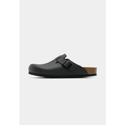 Afbeelding van Birkenstock Boston Pantoffels, Maat: 42, Black Leer