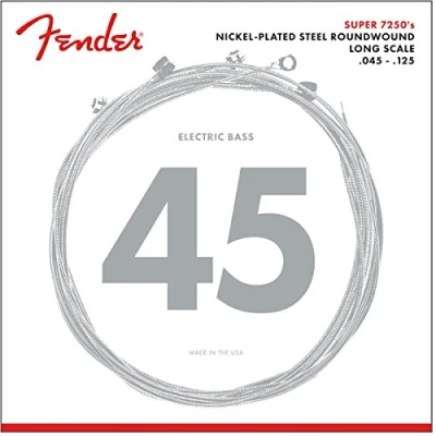 Afbeelding van Fender Strings Super 7250 5M 45 125 nikkel Pl., Roenw. Longscale Snarenset voor 5 string basgitaar