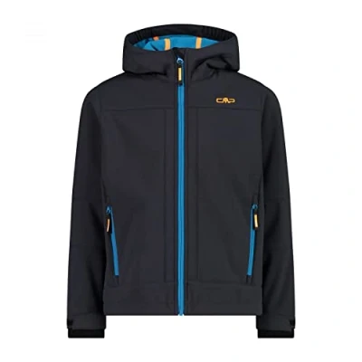 Afbeelding van CMP KID FIX HOOD Unisex Softshelljas voor kinderen, Maat: 98, Antracite/reef