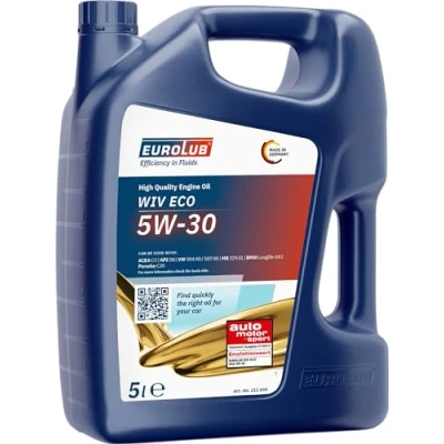 Afbeelding van Eurolub Wiv Eco 5W 30 5L Motorolie 211005 BMW: 3 Saloon, Touring, 1 Hatchback, VOLKSWAGEN: Golf 7, 5, Polo IV Hatchback