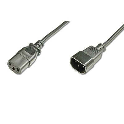 Afbeelding van Digitus Apparaat (koud), Stroom Kabel [1x Apparaatstekker, male C14 1x female C13 10A] 1.80 m Zwart