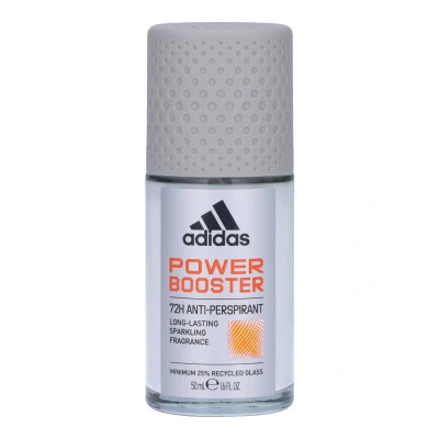 Afbeelding van adidas Power Booster Roll on anti transpirant deodorant voor hem, 72 uur droge frisheid, houtachtige aromatische geur, 50 ml