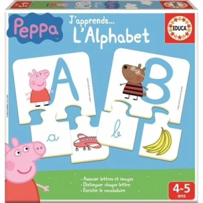 Afbeelding van Educatief Spel Educa PEPPA PIG Abc (FR) Multicolour (1 Onderdelen)