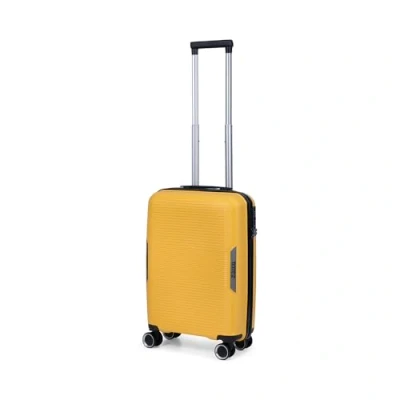 Afbeelding van TravelZ Swinger Handbagage koffer 55cm Sterke Lichtgewicht Trolley met TSA slot Geel