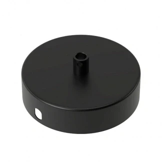 Afbeelding van Plafondkap Calex (Rond, 1 lamp, Mat zwart)