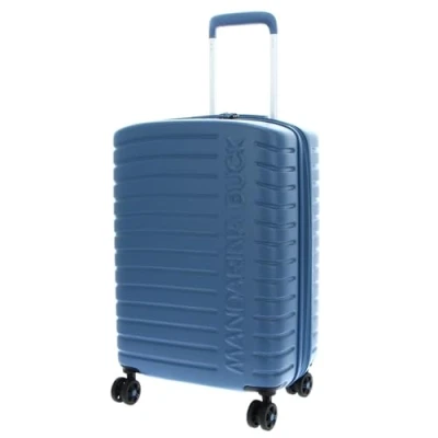 Afbeelding van MANDARINA DUCK Flyduck Expandable Cabin Trolley China Blue Blauwgrijs 55cm