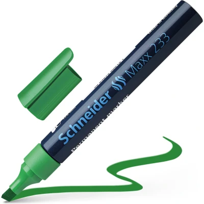 Afbeelding van Schneider permanent marker Maxx 233 beitelpunt groen S 123304