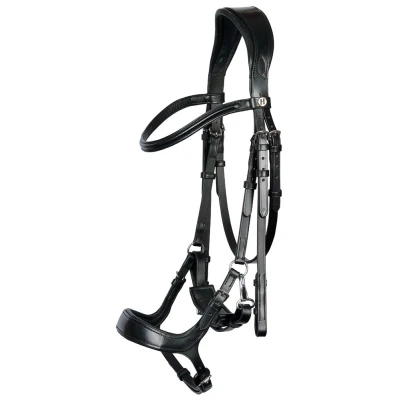 Image de Harry&#039;s Horse Bride Release avec Muserolle Bridon Marron Poney