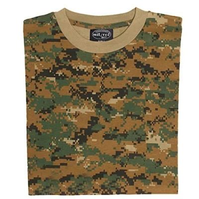 Afbeelding van Mil Tec NVA camouflage T shirt voor heren