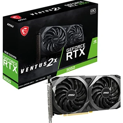 Image de Carte Graphique MSI RTX 3050 VENTUS 2X 8G OC (912 V397 417)