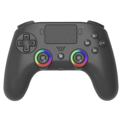 Afbeelding van Subsonic manette sans fil pour PS4 / Playstation 4 bluetooth avec LED, vibrations et prise casque gaming Noire