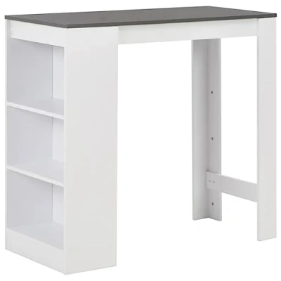 Afbeelding van Bartafel Met Schap 110X50X103 Cm 1 / Betongrijs