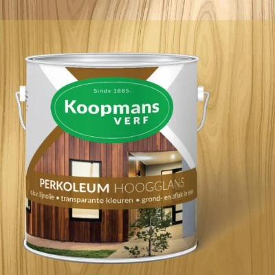 Afbeelding van Koopmans Perkoleum Lichteiken Hoogglans Transparant 2.5L kleur Beits