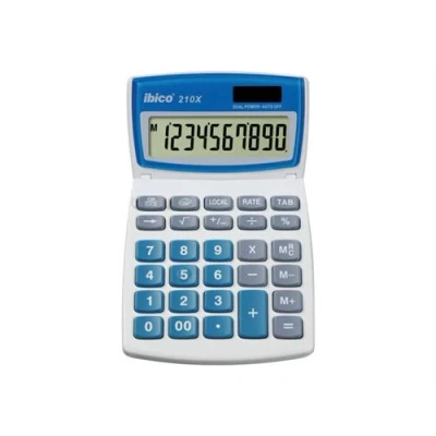 Image de ibico Calculatrice de bureau 210X, écran LCD 10 chiffres
