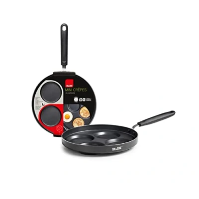Afbeelding van Ibili Crêpepan Voor 4 Mini Crêpes Zwart