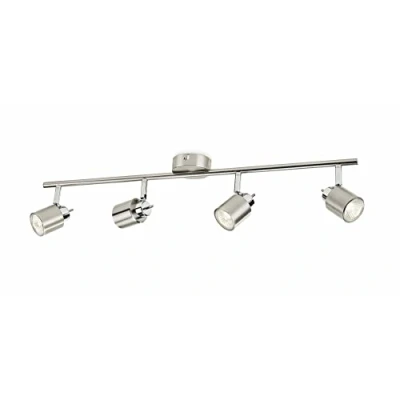 Afbeelding van Philips Meranti Opbouwspot LED 4 x GU10 Nikkel 35W