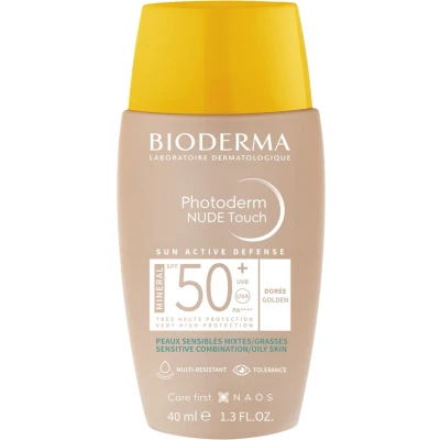 Afbeelding van Bioderma Photoderm Nude Touch Crème SPF50+ Dorée 40 ml
