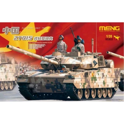 Afbeelding van 1:35 MENG TS048 PLA ZTQ15 Light Tank Plastic Modelbouwpakket