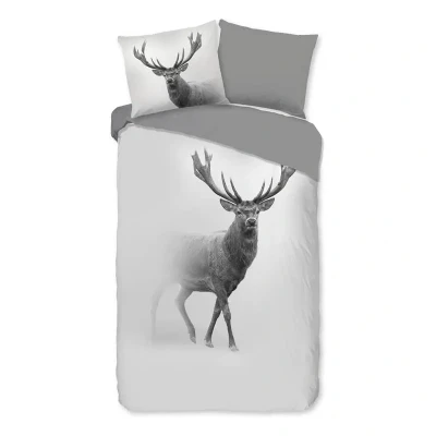 Afbeelding van Dekbedovertrek GREY DEER 140x200/220 cm
