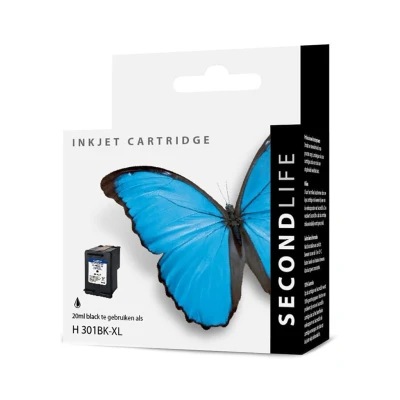 Afbeelding van Kangaro Sl 11111081 Cartridge Secondlife Hp 301 Xl Black