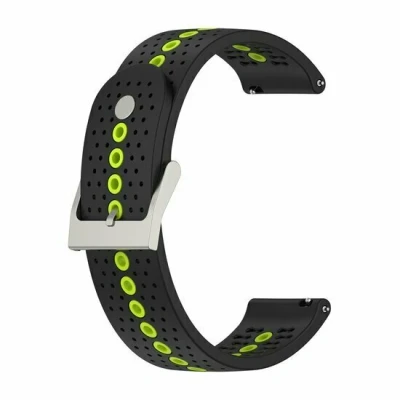 Afbeelding van Garmin Vivomove 3 / HR Luxe Sport Style Trend Dot Pattern bandje Zwart met geel