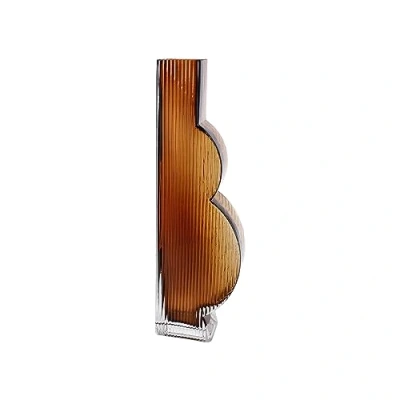 Afbeelding van Goebel Accessoires Vaas Smoky Amber 34 Glas 34cm