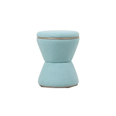 Afbeelding van Leitmotiv Poef Gustar Blauw 38.5x38.5x43cm Scandinavisch