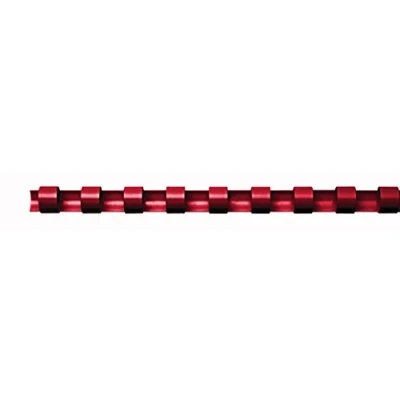 Afbeelding van Fellowes 5332202 kunststof achterkant, rood, 16 mm, 25 stuks