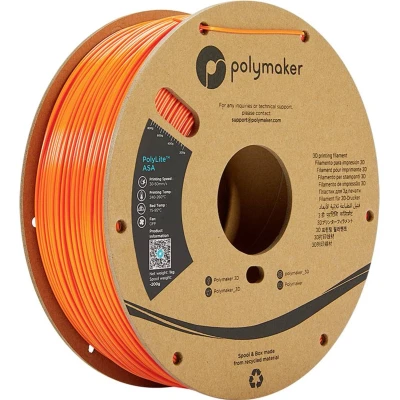 Afbeelding van Polymaker PolyLite ASA Filament Orange 1,75mm 1KG